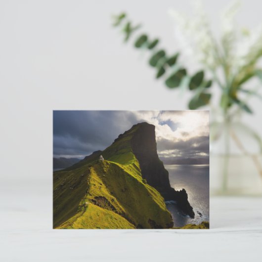 Lighthouses Faroe Islands Denmark Briefkaart (Staand voorkant)
