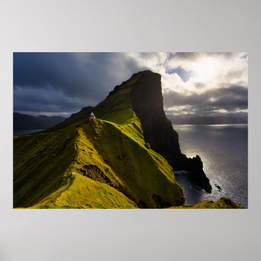 Lighthouses | Faroe Islands Denmark Poster (Voorkant)