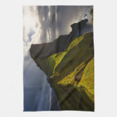 Lighthouses Faroe Islands Denmark Theedoek (Verticaal)