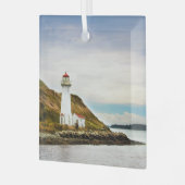 Lighthouses Georges Island Lighthouse Glas Ornament (Voorkant links)