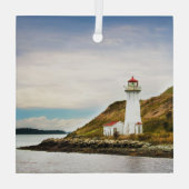 Lighthouses Georges Island Lighthouse Glas Ornament (Achterkant)
