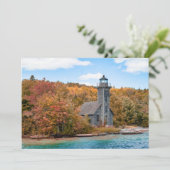 Lighthouses | Groot eiland East Channel Light Bedankkaart (Staand voorkant)