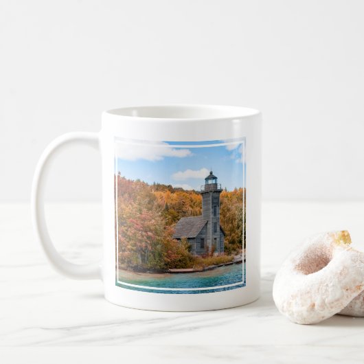 Lighthouses | Groot eiland East Channel Light Koffiemok (Met donut)