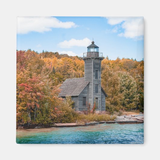 Lighthouses | Groot eiland East Channel Light Magneet (Voorkant)