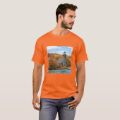 Lighthouses | Groot eiland East Channel Light T-shirt (Voorkant volledig)
