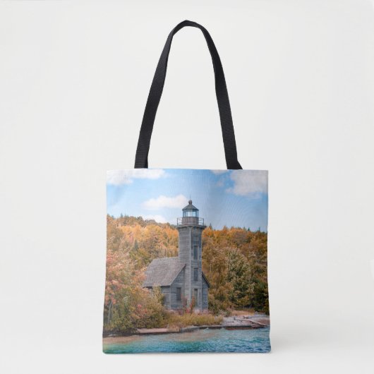 Lighthouses | Groot eiland East Channel Light Tote Bag (Voorkant)