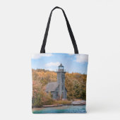 Lighthouses | Groot eiland East Channel Light Tote Bag (Achterkant)