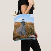 Lighthouses | Groot eiland East Channel Light Tote Bag (Dichtbij)