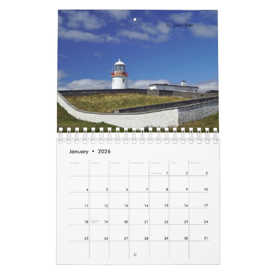 Lighthouses in Ireland - calendar Kalender (Jan 2026)