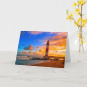 Lighthouses Itapuã Brazil Lighthouse Kaart (Gele Bloem)