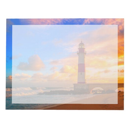 Lighthouses Itapuã Brazil Lighthouse Notitieblok (Voorkant)