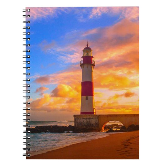 Lighthouses Itapuã Brazil Lighthouse Notitieboek (Voorkant)