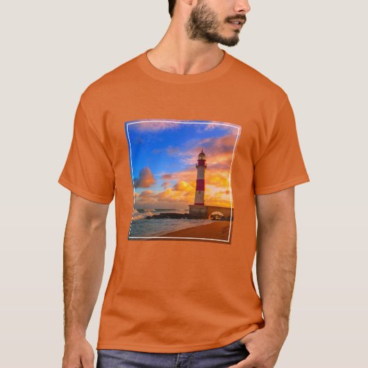 Lighthouses Itapuã Brazil Lighthouse T-shirt (Voorkant)
