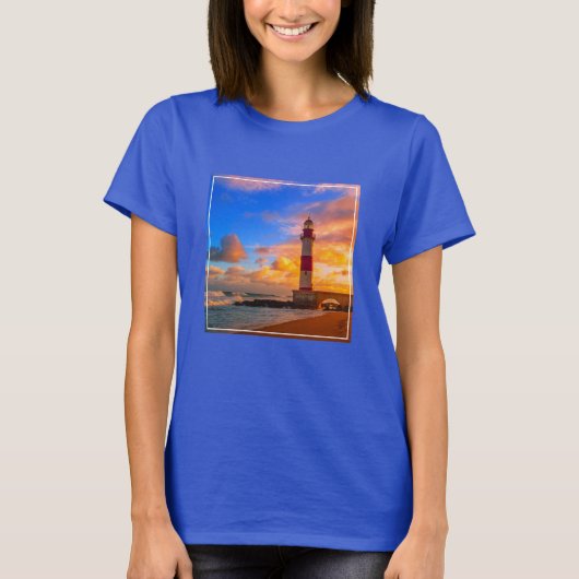 Lighthouses Itapuã Brazil Lighthouse T-shirt (Voorkant)
