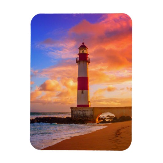 Lighthouses Itapuã Lighthouse Bahia Brazil Magneet (Verticaal)