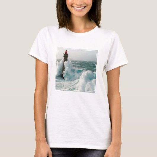Lighthouses Jument Lighthouse Ouessant Frankrijk T-shirt (Voorkant)