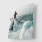 Lighthouses Jument Lighthouse Ouessant Frankrijk Vierkante Klok (Hoek)