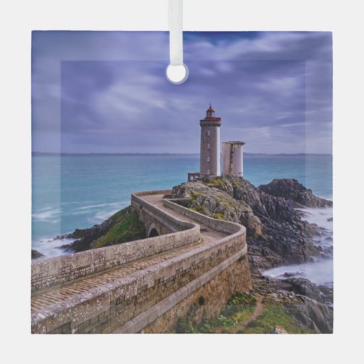 Lighthouses | Klein Minou Lighthouse Frankrijk Glas Ornament (Voorkant)