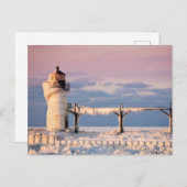Lighthouses Lake Michigan Lighthouse Briefkaart (Voorkant / Achterkant)