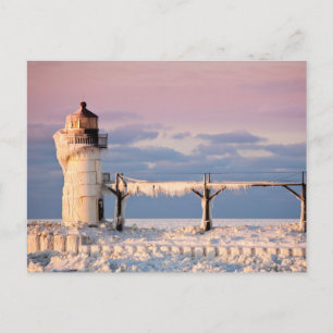 Lighthouses Lake Michigan Lighthouse Briefkaart