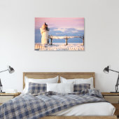 Lighthouses Lake Michigan Lighthouse Canvas Afdruk (Insitu (Slaapkamer))