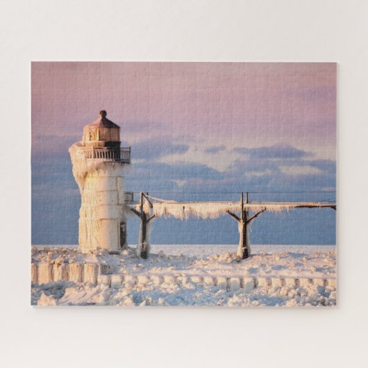 Lighthouses Lake Michigan Lighthouse Legpuzzel (Horizontaal)