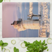 Lighthouses Lake Michigan Lighthouse Theedoek (Gevouwen)