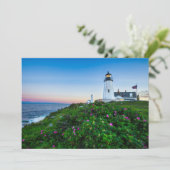 Lighthouses | Lighthouse Bristol Maine Bedankkaart (Staand voorkant)