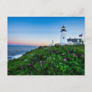 Lighthouses   Lighthouse Bristol Maine Briefkaart