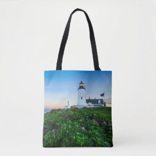 Lighthouses   Lighthouse Bristol Maine Tote Bag
