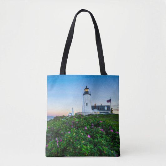 Lighthouses | Lighthouse Bristol Maine Tote Bag (Voorkant)
