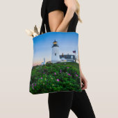 Lighthouses | Lighthouse Bristol Maine Tote Bag (Dichtbij)