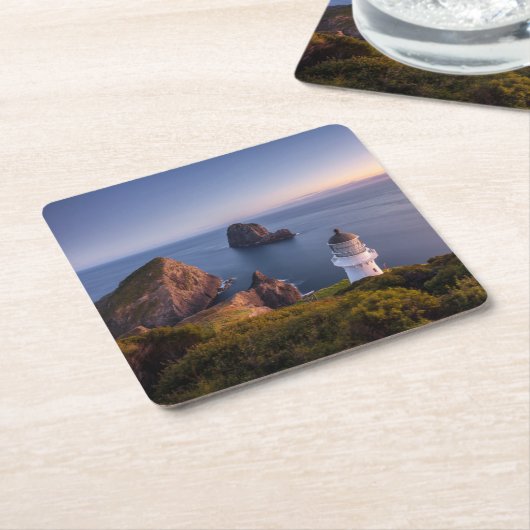 Lighthouses | Lighthouse Cape Brett New Zealand Kartonnen Onderzetters (Schuin)