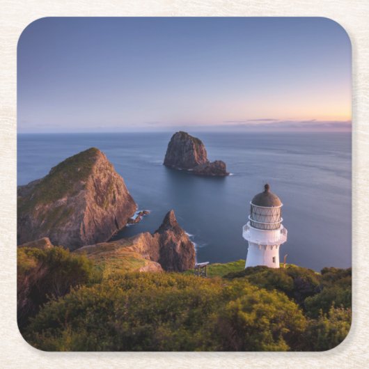 Lighthouses | Lighthouse Cape Brett New Zealand Kartonnen Onderzetters (Voorkant)