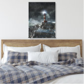 Lighthouses Lighthouse in the Storm Canvas Afdruk (Insitu (Slaapkamer))