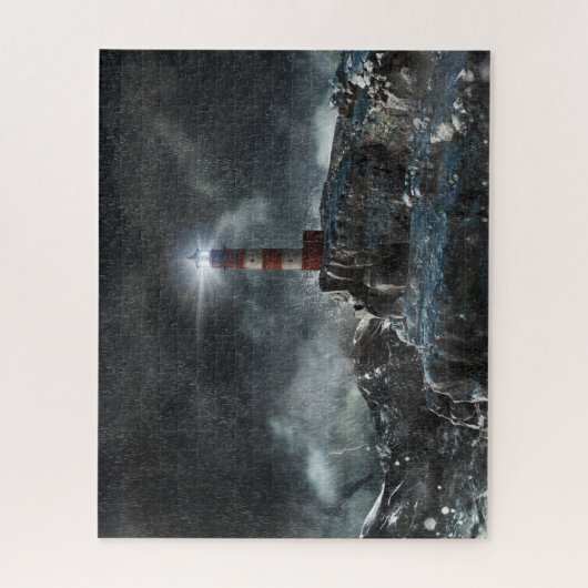 Lighthouses Lighthouse in the Storm Legpuzzel (Verticaal)