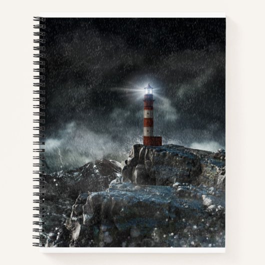 Lighthouses Lighthouse in the Storm Notitieboek (Voorkant)