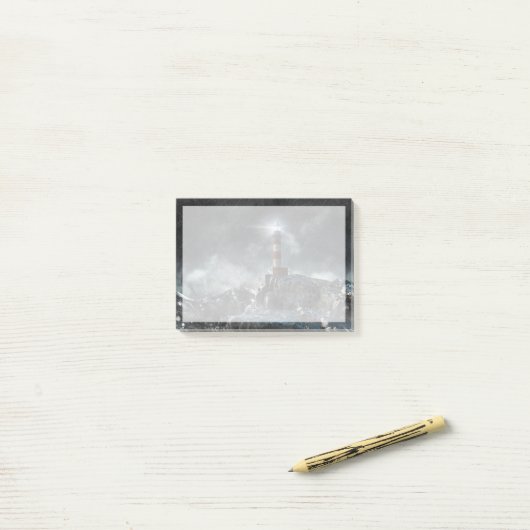 Lighthouses Lighthouse in the Storm Post-it® Notes (Op bureau)