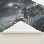 Lighthouses Lighthouse in the Storm Sherpa Deken (3/4)