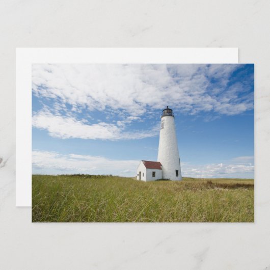 Lighthouses | Lighthouse Massachusetts Bedankkaart (Voorkant / Achterkant)