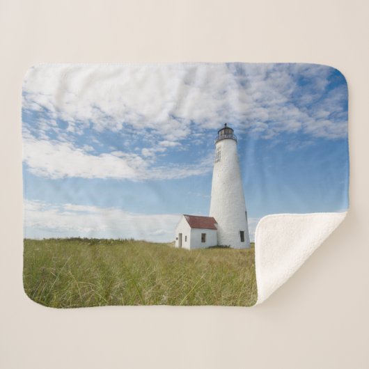 Lighthouses | Lighthouse Massachusetts Sherpa Deken (Voorkant (horizontaal))