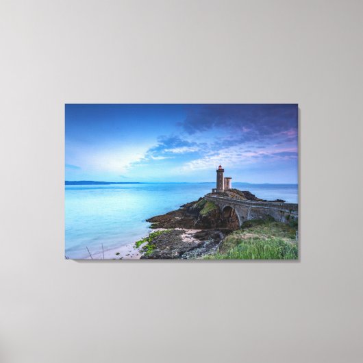 Lighthouses | Lighthouse Plouzané Frankrijk Canvas Afdruk (Voorkant)