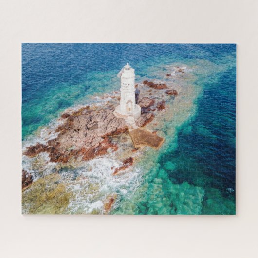 Lighthouses Mangiabarche Lighthouse Italy Legpuzzel (Horizontaal)