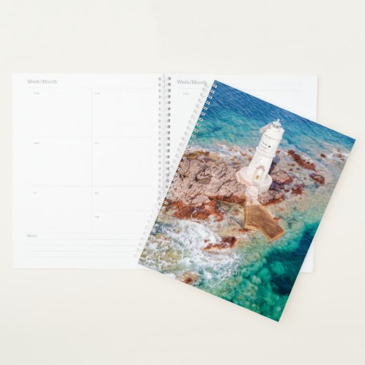Lighthouses Mangiabarche Lighthouse Italy Planner (Display)