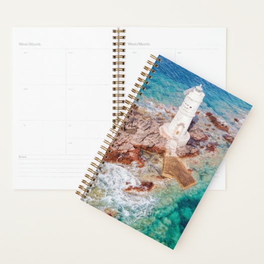 Lighthouses Mangiabarche Lighthouse Italy Planner (Display)