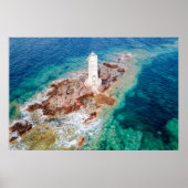 Lighthouses Mangiabarche Lighthouse Italy Poster (Voorkant)