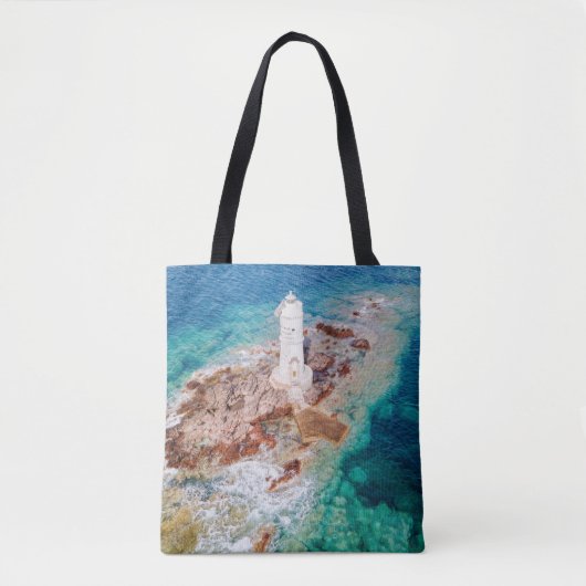 Lighthouses Mangiabarche Lighthouse Italy Tote Bag (Voorkant)