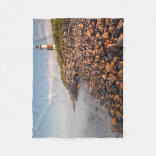 Lighthouses Montauk Point Long Island Fleece Deken (Voorkant)