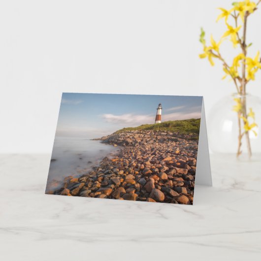 Lighthouses | Montauk Point Long Island Kaart (Gele Bloem)