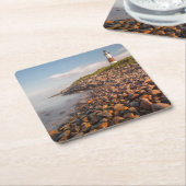 Lighthouses Montauk Point Long Island Kartonnen Onderzetters (Schuin)